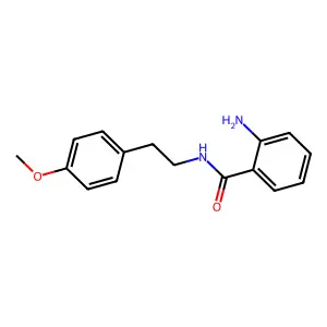 2-amino-N-[2-(4-methoxyphenyl)ethyl]benzamide structure