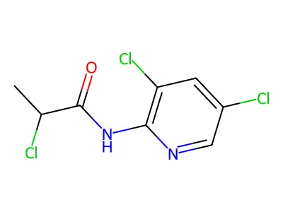 2-chloro-N-(3,5-dichloropyridin-2-yl)propanamide structure