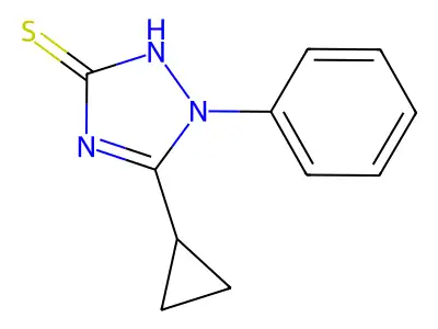 5-cyclopropyl-1-phenyl-1H-1,2,4-triazole-3-thiol structure