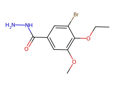 3-Bromo-4-ethoxy-5-methoxybenzohydrazide structure