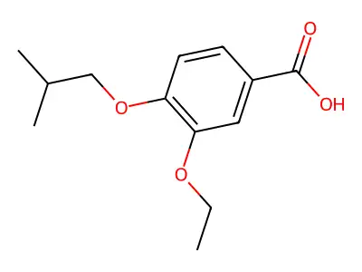 3-Ethoxy-4-(2-methylpropoxy)benzoic acid structure