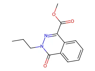 Methyl 4-oxo-3-propyl-3,4-dihydrophthalazine-1-carboxylate structure