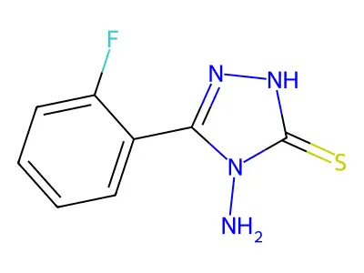 4-amino-5-(2-fluorophenyl)-4H-1,2,4-triazole-3-thiol structure