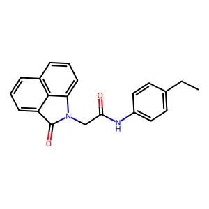 N-(4-ethylphenyl)-2-(2-oxobenzo[cd]indol-1(2H)-yl)acetamide structure