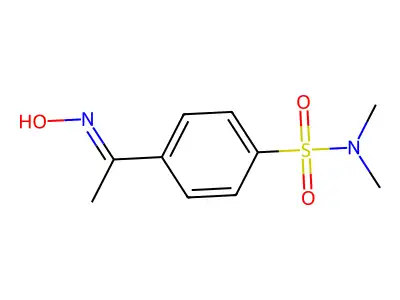 4-(1-Hydroxyimino-ethyl)-N,N-dimethyl-benzenesulfonamide structure