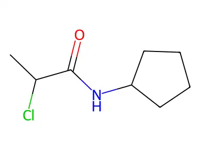 (2R)-2-chloro-N-cyclopentylpropanamide structure