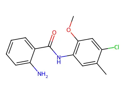 2-amino-N-(4-chloro-2-methoxy-5-methylphenyl)benzamide structure