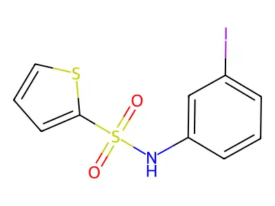 N-(3-iodophenyl)thiophene-2-sulfonamide structure