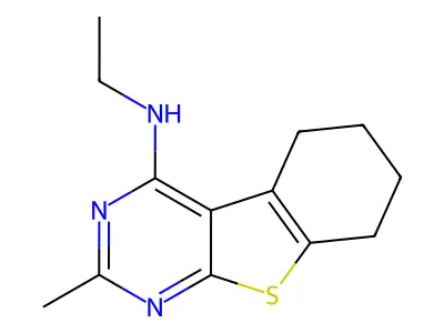 n-Ethyl-2-methyl-5,6,7,8-tetrahydrobenzo[4,5]thieno[2,3-d]pyrimidin-4-amine structure