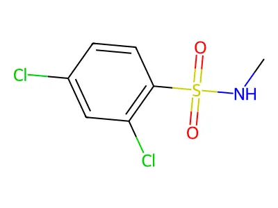 2,4-dichloro-N-methylbenzenesulfonamide structure