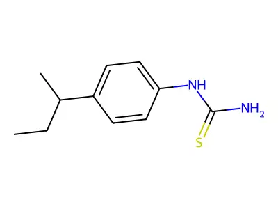 (4-(Butan-2-yl)phenyl)thiourea structure