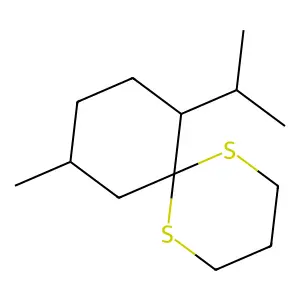 1,5-Dithiaspiro[5.5]undecane, 10-methyl-7-(1-methylethyl)- structure