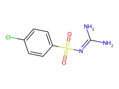 4-Chloro-N-diaminomethylene-benzenesulfonamide structure