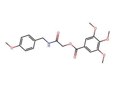 [2-[(4-Methoxyphenyl)methylamino]-2-oxoethyl] 3,4,5-trimethoxybenzoate structure
