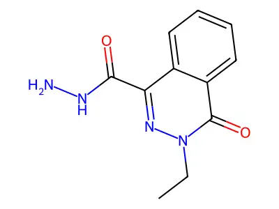 3-Ethyl-4-oxo-3,4-dihydrophthalazine-1-carbohydrazide structure