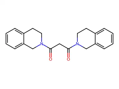 1,3-Bis(1,2,3,4-tetrahydroisoquinolin-2-yl)propane-1,3-dione structure