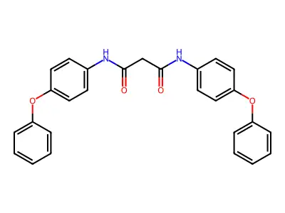 N,N'-bis(4-phenoxyphenyl)propanediamide structure