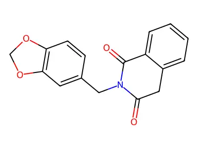 2-Benzo[1,3]dioxol-5-ylmethyl-4H-isoquinoline-1,3-dione structure