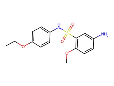 5-amino-N-(4-ethoxyphenyl)-2-methoxybenzenesulfonamide structure