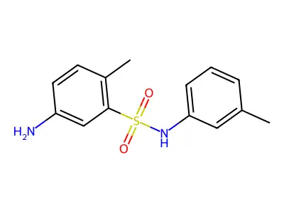 5-amino-2-methyl-N-(3-methylphenyl)benzene-1-sulfonamide structure