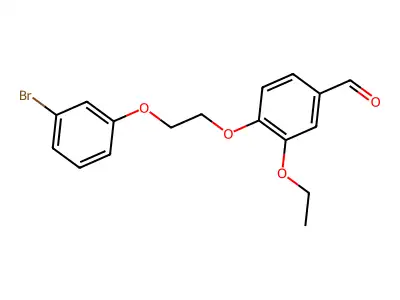 4-[2-(3-Bromophenoxy)ethoxy]-3-ethoxybenzaldehyde structure