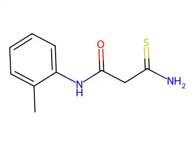 2-carbamothioyl-N-(2-methylphenyl)acetamide structure