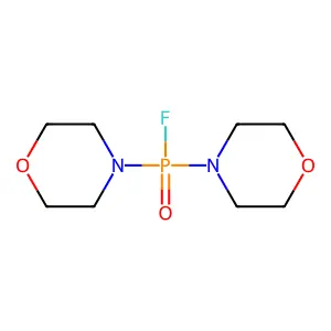 Phosphinic fluoride, di-4-morpholinyl- structure
