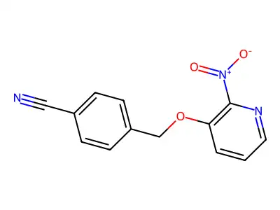 4-[(2-Nitropyridin-3-yl)oxymethyl]benzonitrile structure