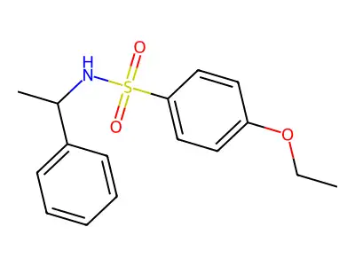 4-ethoxy-N-(1-phenylethyl)benzenesulfonamide structure