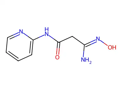 2-(N-Hydroxycarbamimidoyl)-N-pyridin-2-yl-acetamide structure