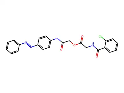 Glycine, N-(2-chlorobenzoyl)-, 2-oxo-2-[[4-(phenylazo)phenyl]amino]ethyl ester (9CI) structure