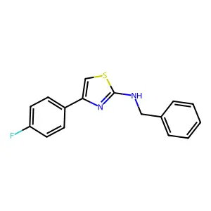 N-benzyl-4-(4-fluorophenyl)-1,3-thiazol-2-amine structure