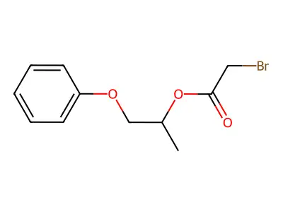 1-Phenoxypropan-2-yl bromoacetate structure