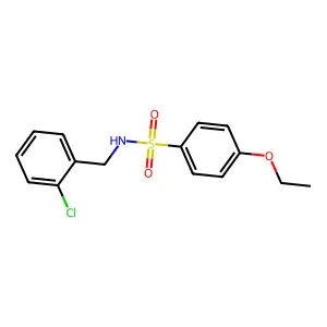 N-(2-chlorobenzyl)-4-ethoxybenzenesulfonamide structure
