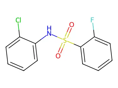 (2-Chlorophenyl)[(2-fluorophenyl)sulfonyl]amine structure
