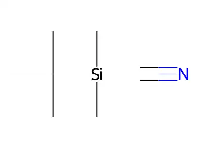 tert-Butyldimethylsilyl cyanide structure
