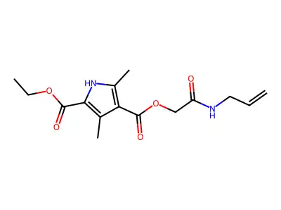 Prop-2-enylcarbamoylmethyl Ethyl 3,5-dimethyl-1H-pyrrole-2,4-dicarboxylate structure