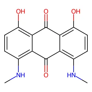 1,8-二(甲氨基)-4,5-二羟基蒽醌 structure