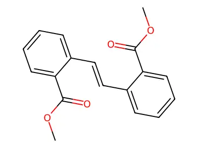 Methyl 2-[2-(2-methoxycarbonylphenyl)ethenyl]benzoate structure