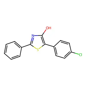5-(4-Chlorophenyl)-2-phenyl-1,3-thiazol-4-ol structure