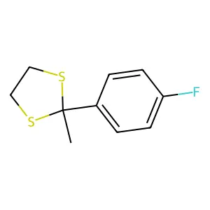 1,3-Dithiolane, 2-(p-fluorophenyl)-2-methyl- structure