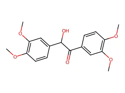 1,2-Bis(3,4-dimethoxyphenyl)-2-hydroxyethan-1-one structure