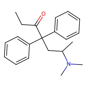 (+)-Methadone structure