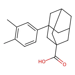 3-(3,4-Dimethylphenyl)tricyclo(3.3.1.13,7)decane-1-carboxylic acid structure