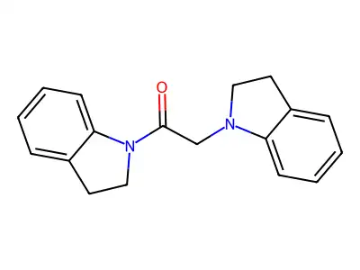 1H-Indole, 1-((2,3-dihydro-1H-indol-1-yl)acetyl)-2,3-dihydro- structure