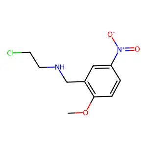 N-(2-氯乙基)-2-甲氧基-5-硝基苄胺 structure
