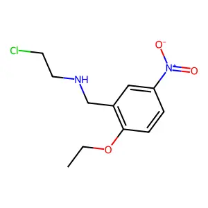 N-(2-氯乙基)-2-乙氧基-5-硝基苄胺 structure