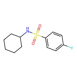 N-Cyclohexyl 4-fluorobenzenesulfonamide structure