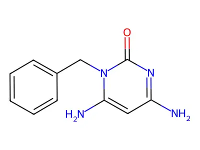 4,6-Diamino-1-benzylpyrimidin-2-one structure