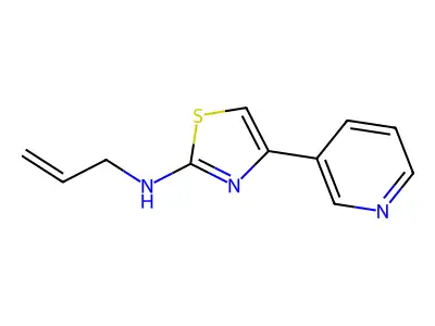 N-2-Propen-1-yl-4-(3-pyridinyl)-2-thiazolamine structure